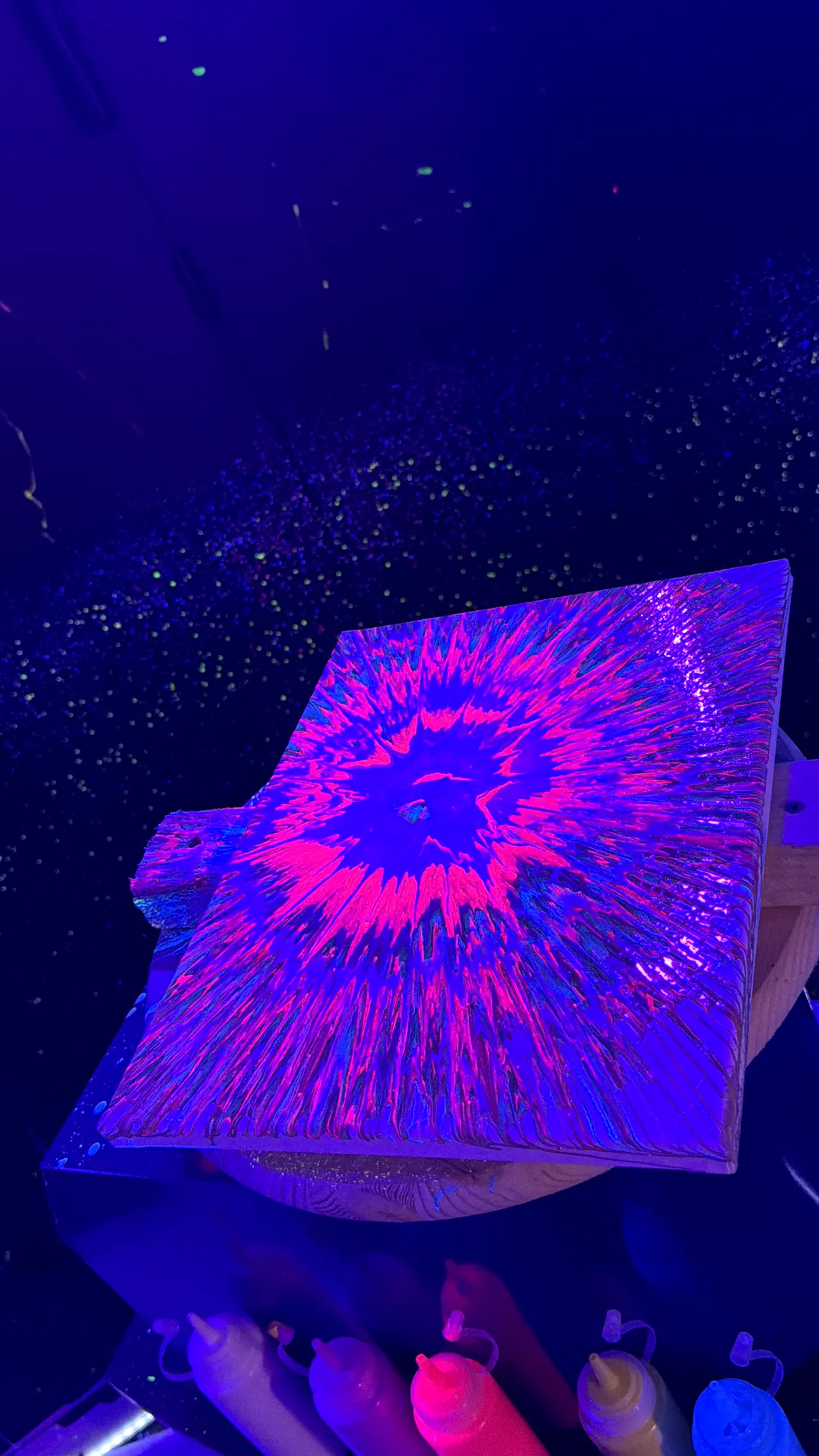 UV glow artwork